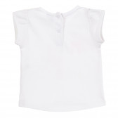 Λευκό βαμβακερό βρεφικό φόρεμα με γράμματα για κορίτσια Tape a l'oeil 171292 4