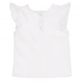 Λευκό βαμβακερό φόρεμα με κοντά μανίκια για μωρά ( κορίτσια ) Tape a l'oeil 171308 4