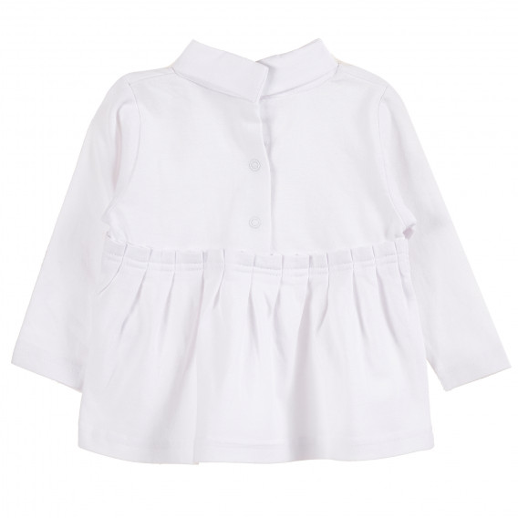 Βαμβακερό φόρεμα σε λευκό χρώμα για κορίτσια Tape a l'oeil 171316 4
