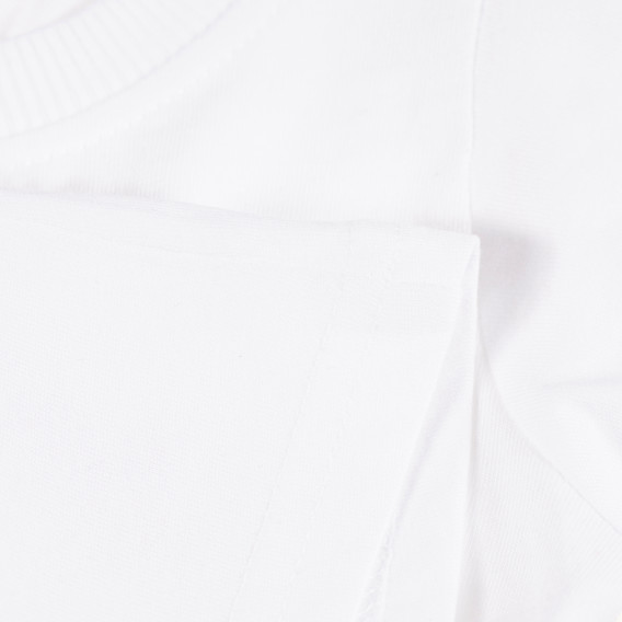 Βαμβακερή μπλούζα σε λευκό χρώμα για μωρά  Tape a l'oeil 171403 3