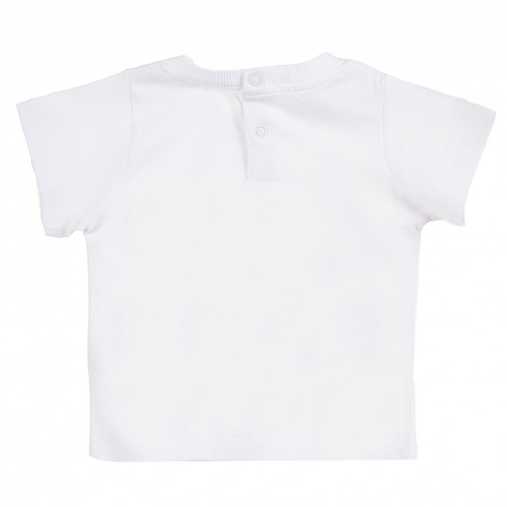 Βαμβακερή μπλούζα σε λευκό χρώμα για μωρά  Tape a l'oeil 171404 4