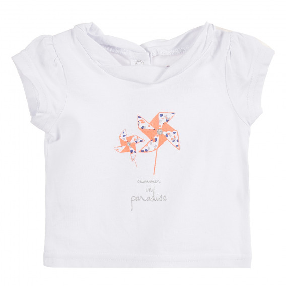 Μπλουζάκι σε λευκό χρώμα για μωρά ( κορίτσια ) Tape a l'oeil 171437 