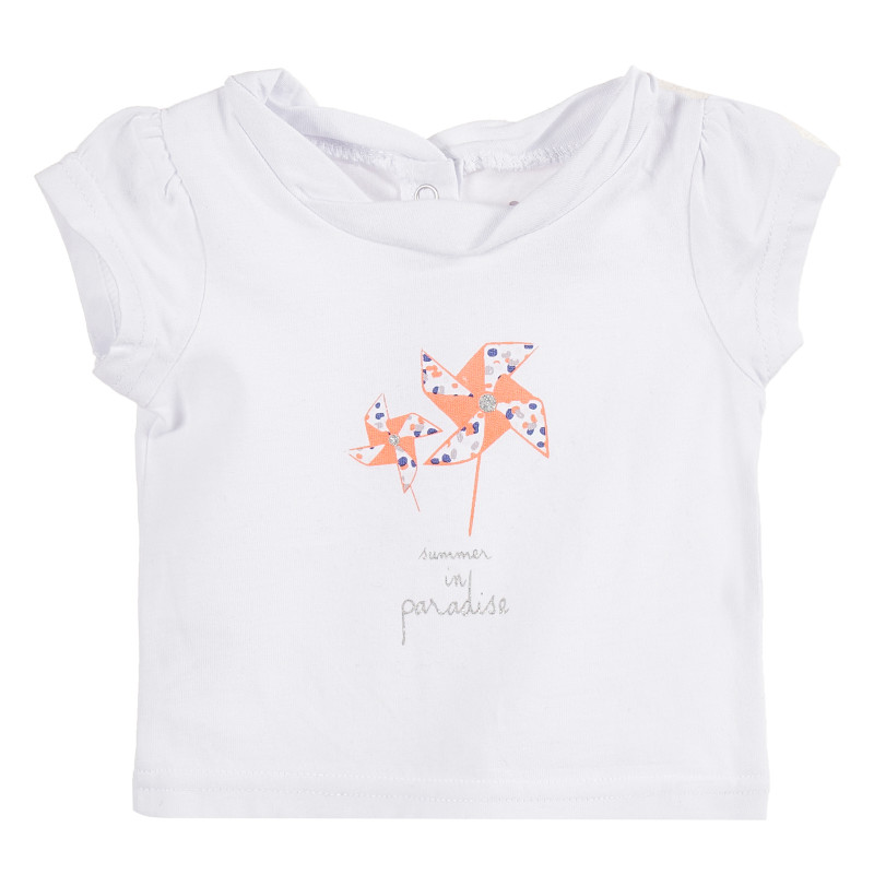 Μπλουζάκι σε λευκό χρώμα για μωρά ( κορίτσια )  171437