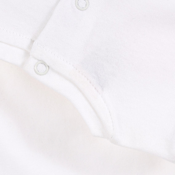 Βαμβακερό μπλουζάκι σε λευκό χρώμα με τύπωμα για μωρά ( κορίτσια ) Tape a l'oeil 171443 3
