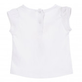 Βαμβακερό μπλουζάκι σε λευκό χρώμα για μωρά ( κορίτσια ) Tape a l'oeil 171448 4
