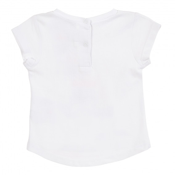 Βαμβακερή μπλούζα σε λευκό χρώμα για μωρά ( κορίτσια ) Tape a l'oeil 171452 4