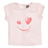 Φόρεμα με κοντά μανίκια σε ροζ χρώμα για μωρά ( κορίτσια ) Tape a l'oeil 171457 
