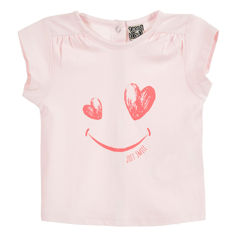 Φόρεμα με κοντά μανίκια σε ροζ χρώμα για μωρά ( κορίτσια )  171457