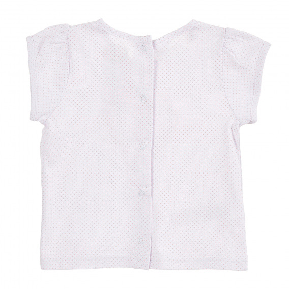Λευκό βαμβακερό φόρεμα με σχέδιο καρδιάς για μωρά ( κορίτσια ) Tape a l'oeil 171476 4