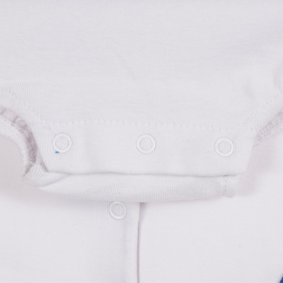 Βαμβακερό φορμάκι σε  λευκό και μπλε χρώμα για μωρά ( αγόρια ) Tape a l'oeil 171511 3