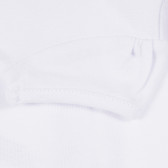 Βαμβακερή μπλούζα για μωρά ( κορίτσια ), λευκού χρώματος Tape a l'oeil 171518 3
