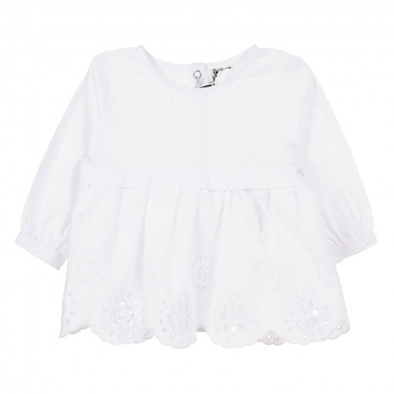Λευκό βαμβακερό φόρεμα για μωρά ( κοριτσάκια ) Tape a l'oeil 171537 