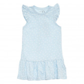 Βαμβακερό φόρεμα με σχέδιο για κορίτσια ανοιχτό μπλε Name it 171779 