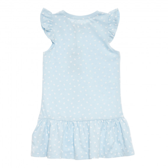 Βαμβακερό φόρεμα με σχέδιο για κορίτσια ανοιχτό μπλε Name it 171782 5