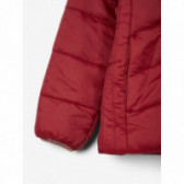 Κόκκινο μπουφάν με αποσπώμενη κουκούλα για κορίτσια Name it 171948 3