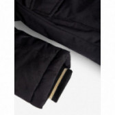 Μαύρο μπουφάν με χνουδωτή κουκούλα για κορίτσια Name it 171992 2