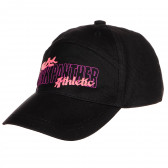 Μαύρο βαμβακερό καπέλο για κορίτσια Original Marines 172053 2