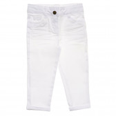 Βαμβακερό παντελόνι σε λευκό χρώμα Tape a l'oeil 172149 