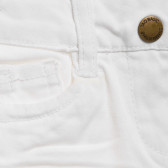 Βαμβακερό παντελόνι σε λευκό χρώμα Tape a l'oeil 172150 2