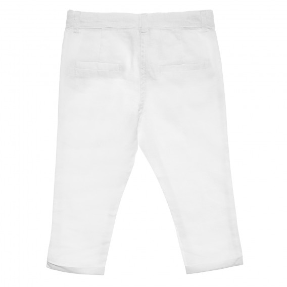 Λευκό παντελόνι με μπλε φιόγκο για κορίτσια Tape a l'oeil 172204 4