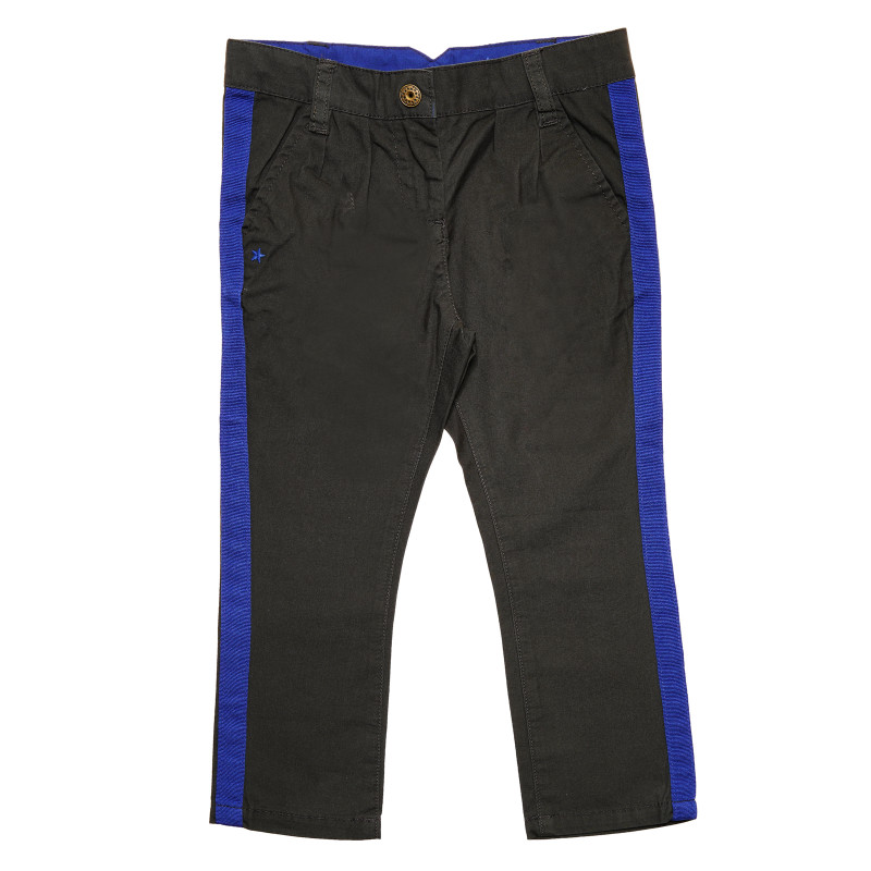 Βαμβακερό παντελόνι σε γκρι και μπλε χρώμα για αγόρια  172205