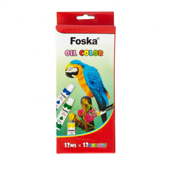 12 ml λαδομπογιές σε σωληνάρια - 12 χρώματα Foska 172388 3