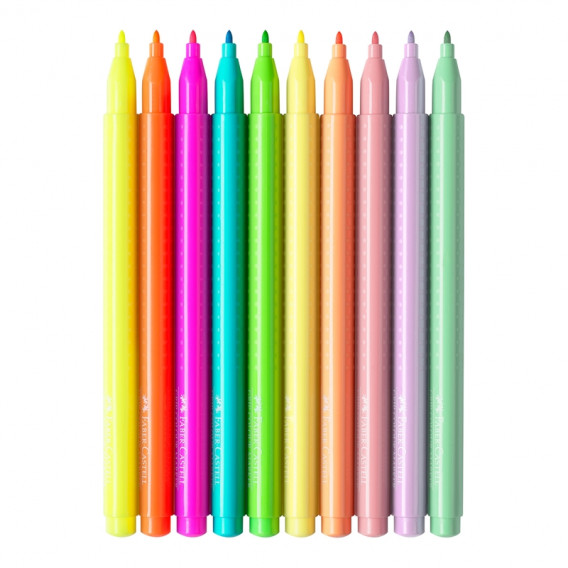 Στυλό με πένσα - 5 χρώματα νέον και 5 χρώματα παστέλ Faber Castell 172424 2