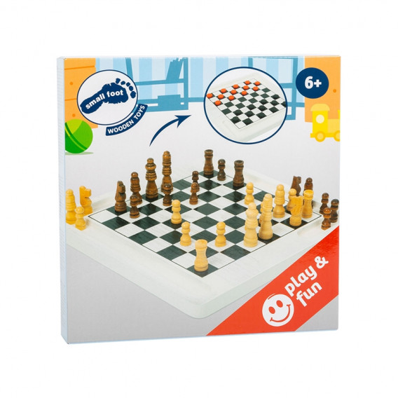 Ξύλινο σκάκι 20 x 20 x 1,5 cm Small Foot 172494 5