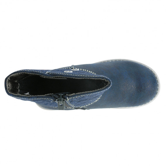 Μπλε μπότες με διακοσμητικά κουμπιά για κορίτσια Beppi 172609 3