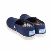 Πάνινα παπούτσια για αγόρι σε σκούρο μπλε χρώμα Toms 17334 2