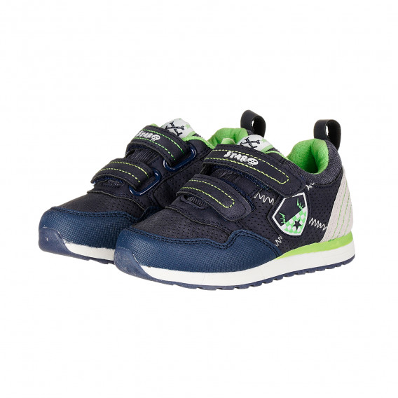 Αθλητικά παπούτσια με πράσινους τόνους για αγόρια, μπλε Star 173432 