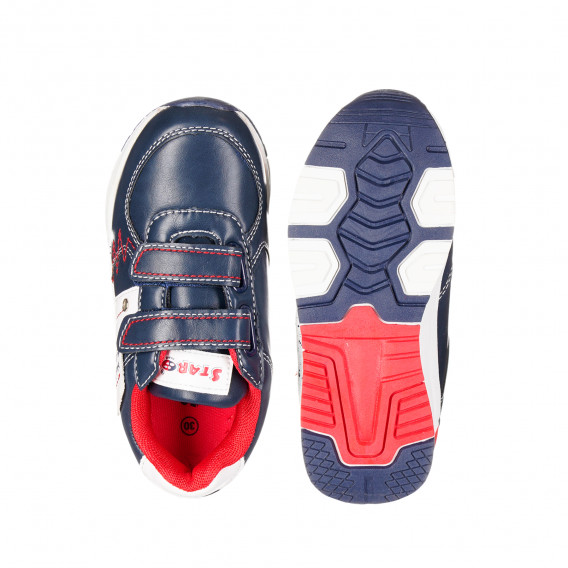 Αθλητικά παπούτσια με κόκκινους τόνους για αγόρια, μπλε Star 173443 3