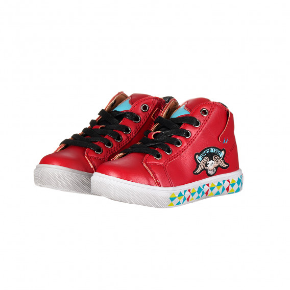  Αθλητικά παπούτσια με απλικέ, κόκκινα Star 173462 