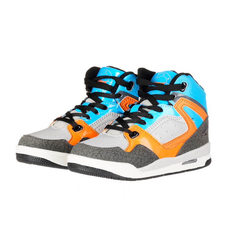 Αθλητικά παπούτσια με πορτοκαλί και μπλε τόνους για αγόρια  173497
