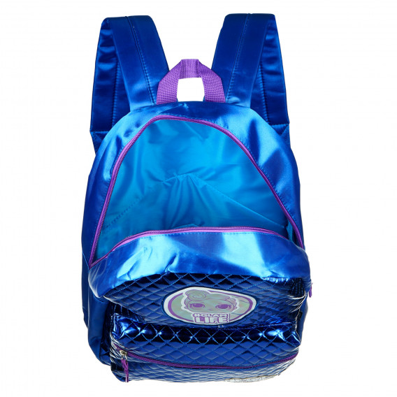 Μπλε σχολική τσάντα με ρυθμιζόμενους ιμάντες για κορίτσι LOL 173731 6