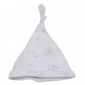 Μπλε και άσπρο βαμβακερό καπέλο για ένα μωρό Idexe 174557 