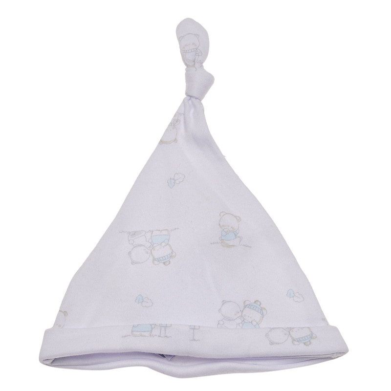 Μπλε και άσπρο βαμβακερό καπέλο για ένα μωρό  174557