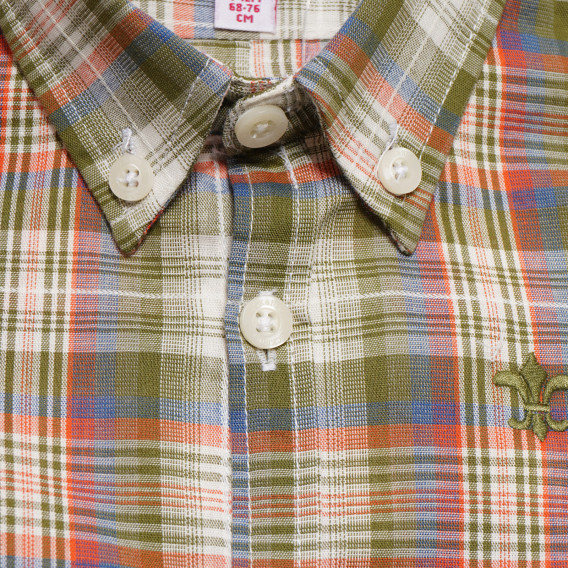 Καρό πουκάμισο με μακριά μανίκια για αγοράκια, πράσινο Neck & Neck 174962 3