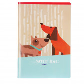 Σημειωματάριο - Note Bag dogs,  A4, 40 φύλλα, ριγέ Gipta 175374 