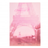 Σημειωματάριο Megapol Paris, A4, 60 φύλλα, ριγέ, ροζ Gipta 175418 