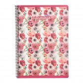 Σημειωματάριο Flamingo, A4, 80 φύλλα, ριγέ, κόκκινο Gipta 175442 