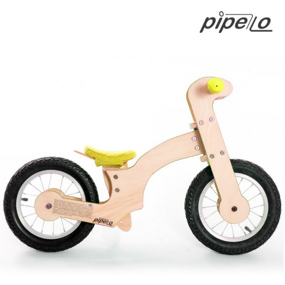 Ξύλινος τροχός ισορροπίας, Lily, 12 &quot;, χρώμα: κίτρινο Pippello Bikes 175636 