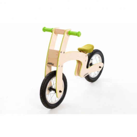 Ξύλινος τροχός για ισορροπία, Z, 12 &quot;, χρώμα: πράσινο Pippello Bikes 175638 