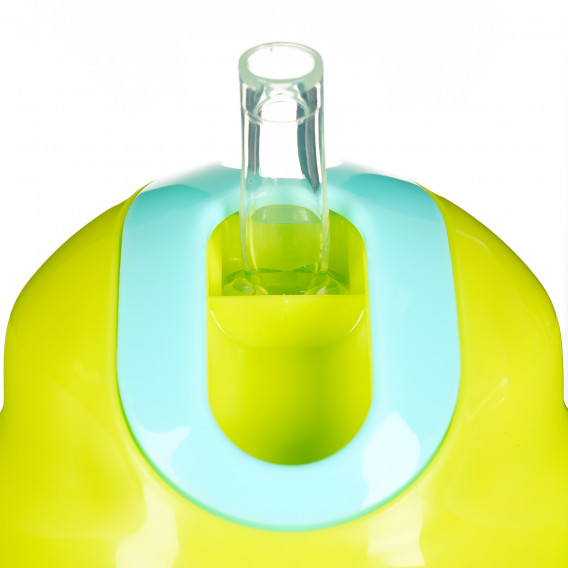 Ποτηράκι χωρίς διαρροή με καλαμάκι, Μονωμένο κύπελλο, 266 ml., Χρώμα: πράσινο Chicco 175857 5