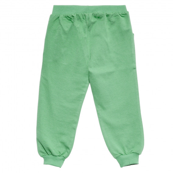 Σπορ παντελόνι με μικρή εκτύπωση για αγόρια, πράσινο Acar 176087 4