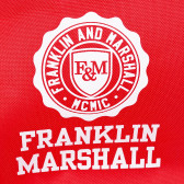 Σακίδιο για αγόρια με δύο τσέπες και ωραίο σχέδιο, κόκκινο Franklin & Marshall 176343 5