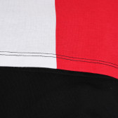 Βαμβακερό μπλουζάκι με επιγραφή σε μαύρο χρώμα για αγόρια, σε λευκό και κόκκινο χρώμα Guess 176360 6