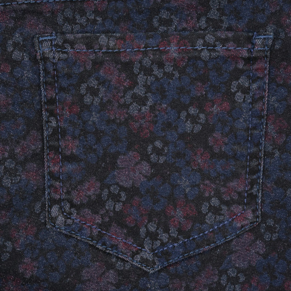 Μαύρο παντελόνι με floral τυπώματα για κορίτσια Tape a l'oeil 176533 3