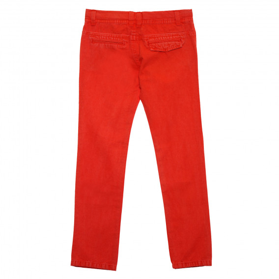 Πορτοκαλί βαμβακερό παντελόνι με κουμπί για κορίτσια Tape a l'oeil 176535 
