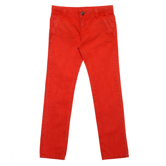 Πορτοκαλί βαμβακερό παντελόνι με κουμπί για κορίτσια Tape a l'oeil 176536 2